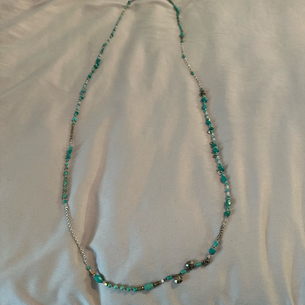 Silpada Blue and Silver Necklace with Versatile Design - Picture 2 of 3